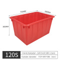 645 * 440 * 380 mm Caisse empilable aquatique rouge